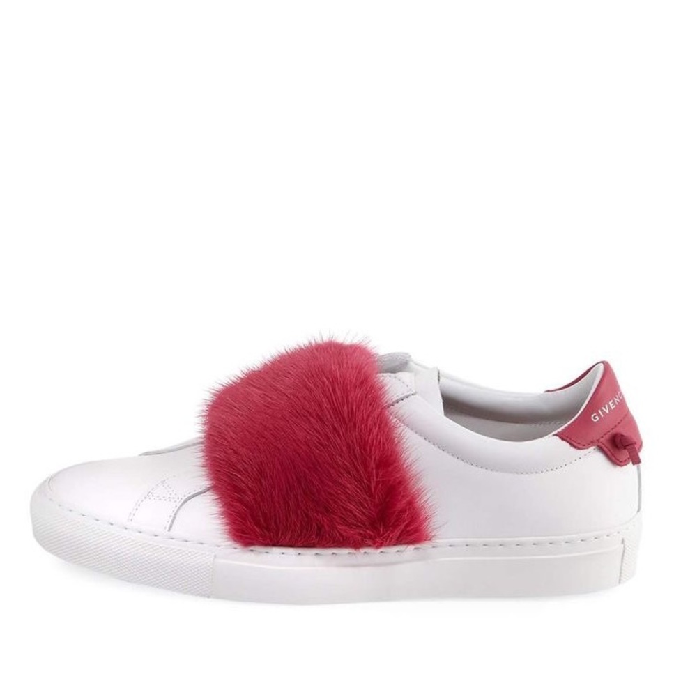 Givenchy Urban Knots Magenta Fur Sneakers